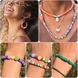 Fournine 7600 Pcs Clay Beads Bracelet Kit 24 Colors 2 Boxes 6mm Beads view 5