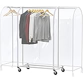 Simple Houseware Clear Garment Rack Cover