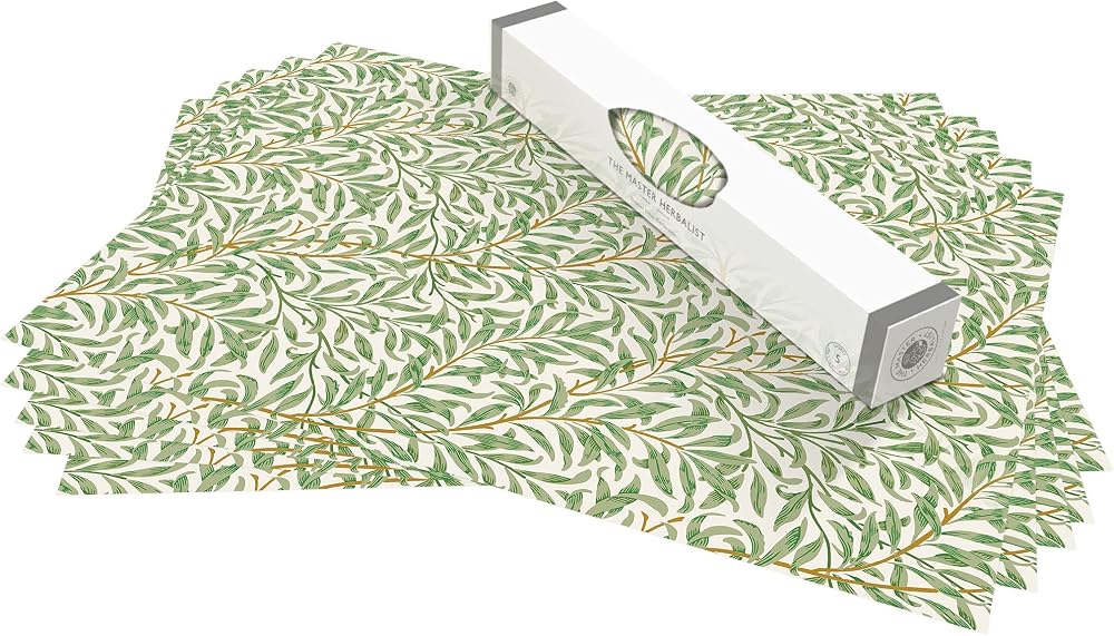 The Master Herbalist Fresh Linen Scented Drawer Liners, William Morris Design