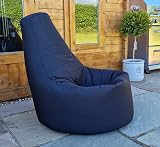 MaxiBean Black Bean Bag Chair - Weather Resistant Gaming & Lounge Chair view 7