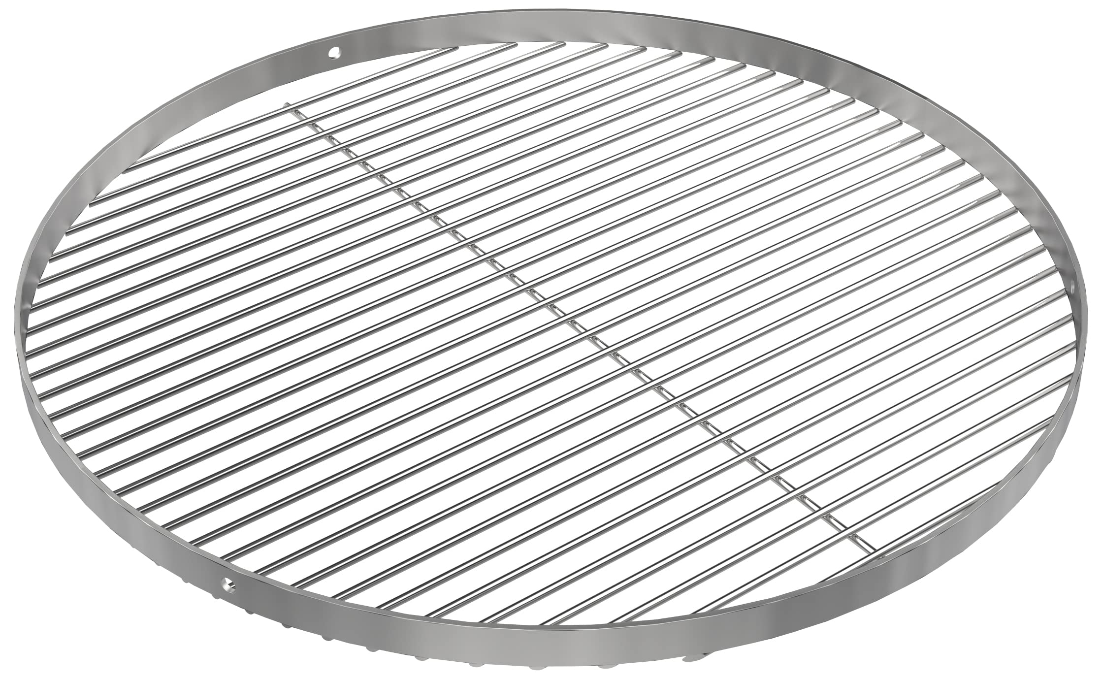 GriHero Stainless Steel Cooking Grill Round 60 cm for Swivel Grate, 4 mm Thick Grill Grid with 3 Suspension Holes
