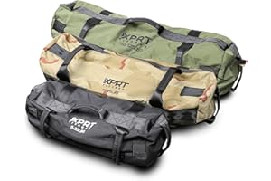 XPRT Fitness Workout Sandbag for Heavy Duty Workout Cross Training 7 Multi-positional Handles - Color Army Green/Black/Camo