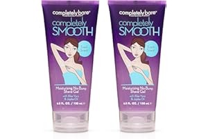 Completely Bare Completely Smooth Moisturizing No-Bump Shave Gel - All Natural, Aloe Vera, Jojoba Oil & Chamomile Prevents Irritation, Moisturize Dry Skin, Hypoallergenic, Vegan Formula 6oz, 2pck