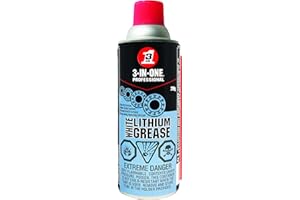 3-IN-ONE Graisse blanche au lithium | Revêtement épais et robuste pour application métal sur métal, 290 g | 1042 | Une boîte