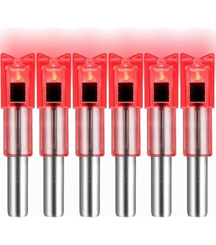 6PCS LED Encoches Lumineuses Pour Arbalète Avec 0,300/7,62mm