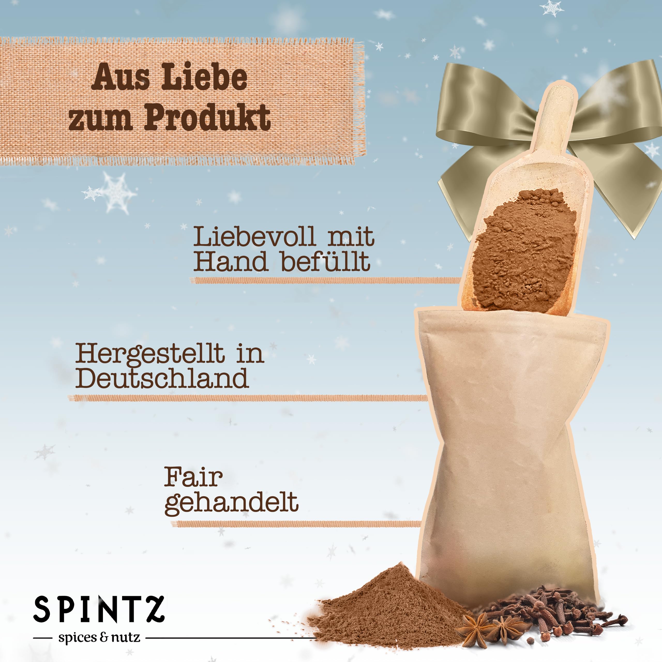 SPINTZ® 200g Spekulatiusgewürz | Weihnachtsgewürz zum Backen von Spekulatius Keksen | Gewürz Spekulatius aus feinsten Zutaten 6