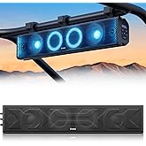 Ehaho 25 Inch UTV Sound Bar, ATV SoundBar Bluetooth with RGB Lighting, IP65 Waterproof Golf Cart Sound Bar, Amplified Powersp