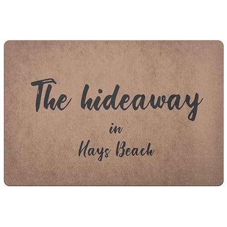 Amazon Com Personalized Doormat The Hideaway In Hays Beach