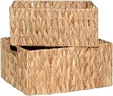 Wickerfield Woven Water Hyacinth Organiser Baskets Medium with Handles view 5