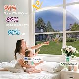 Lifetree One Way Window Film Privacy Heat Reflective Blue 200cm x 44.5cm view 3