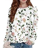 BIVENANT Vinatge Floral Printed Sweatshirt for Women Boho Flower Pullover Tops Long Sleeve Crewneck Graphic Casual Blouse