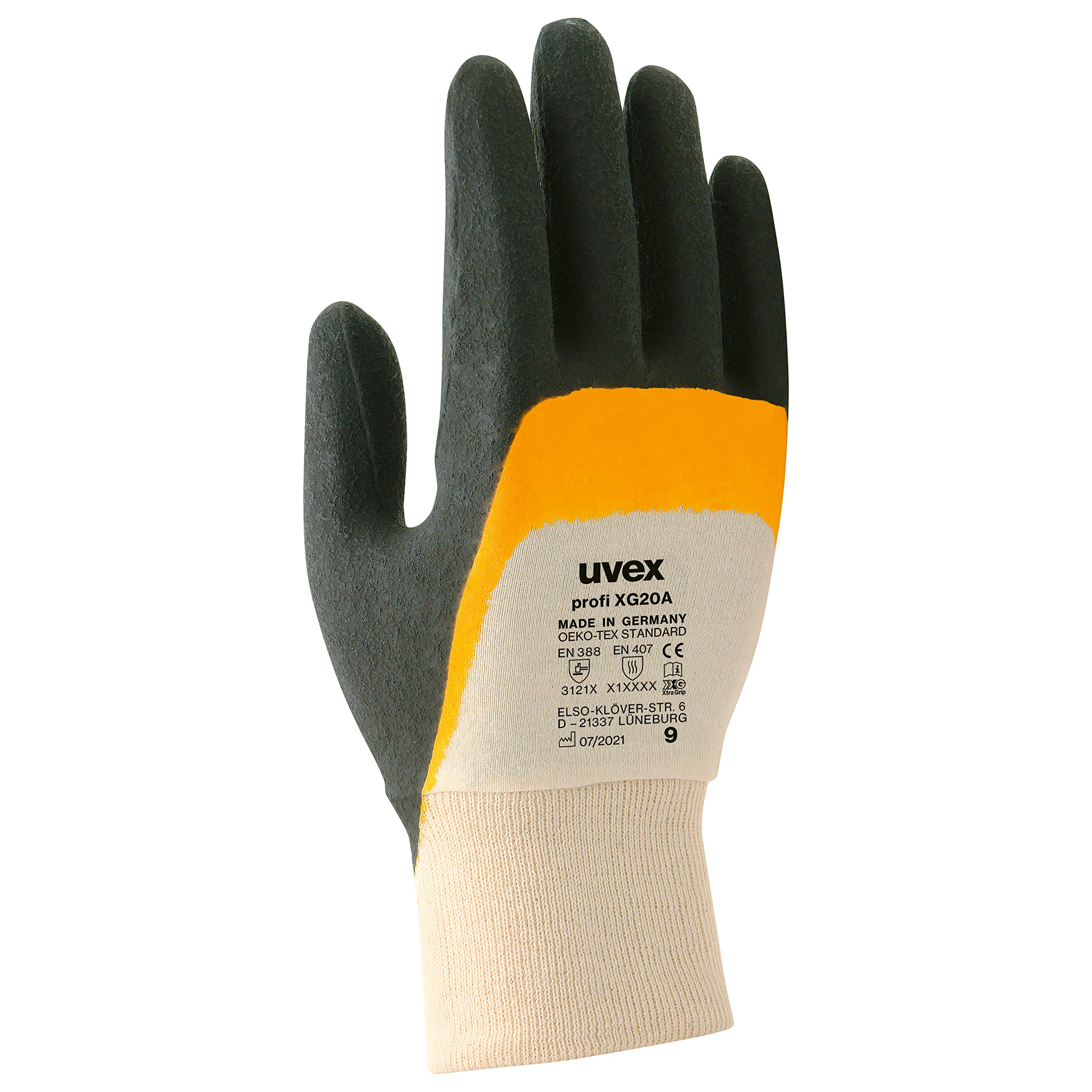 Uvex Professional Ergo XG 20A Work Gloves - 1 Pair of Professional Protective Gloves - 11/2XL 11/2XL