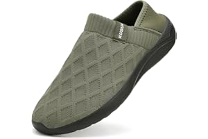 KUBUA Mens Womens Slippers Indoor Lightweight House Shoes Outdoor Breathable Slip on Loafers