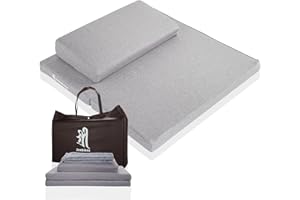 ZenBless Zafu and Zabuton Meditation Cushion Set,Yoga Meditation Floor Pillow,Large Square Meditation Mat and Pillow Set for Sitting on Floor(23.6")