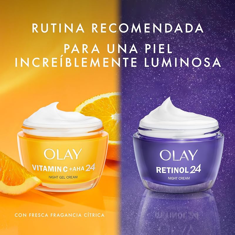 Vitamin C + AHA 24 Crema Hidratante, Gel Crema De Día Con Vitamina C, AHA Y Niacinamida Para Un Tono De Piel Visiblemente Más Luminoso Y Uniforme, 50 ml