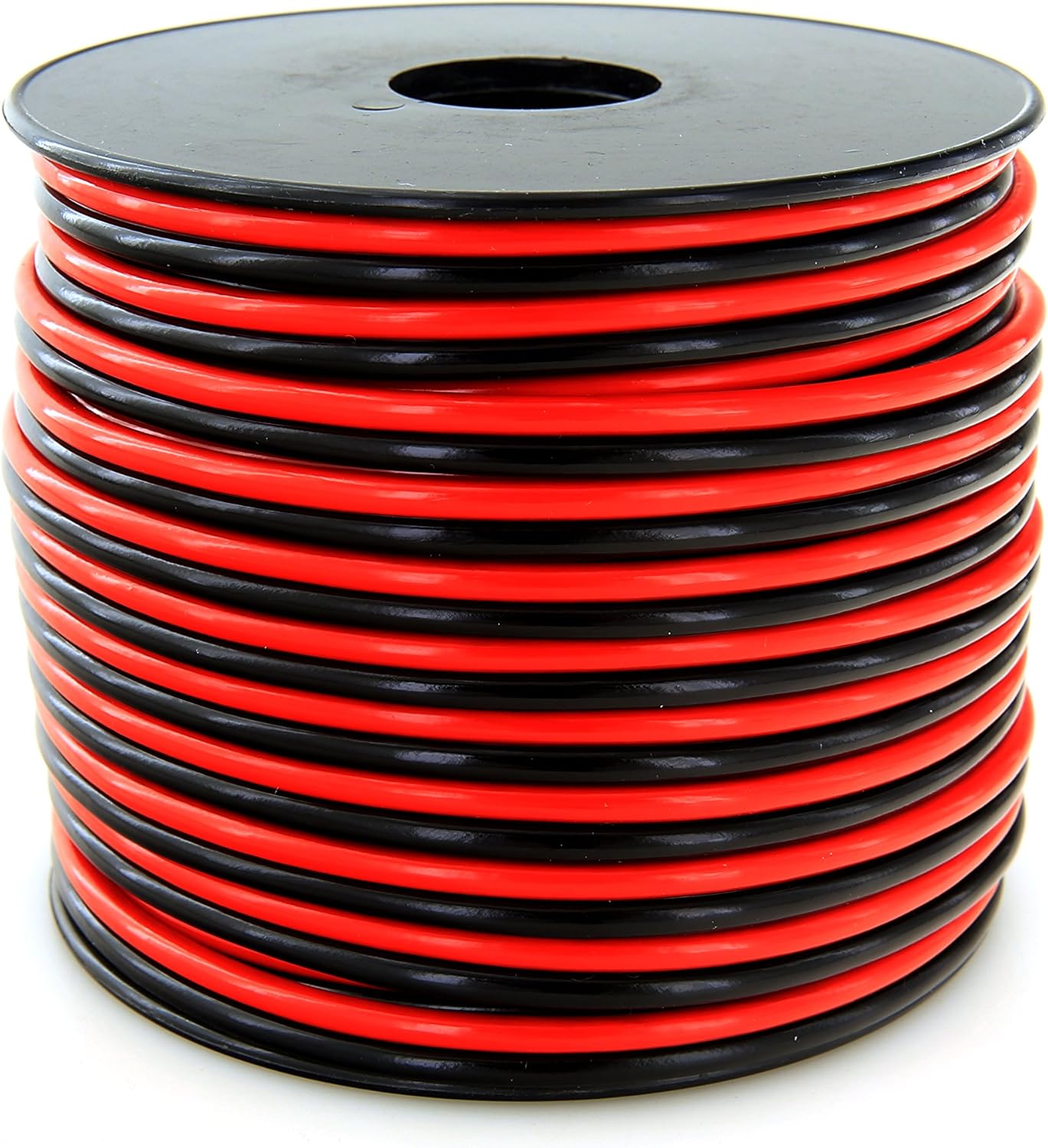 GS Power 100% Copper 12 AWG (American Wire Gauge) 100 Feet Flexible Stranded Red/Black 2 Conductor Bonded Zip Cord for Car Audio Amplifier 12V Automotive Dash Harness LED Light Wiring: Automotive