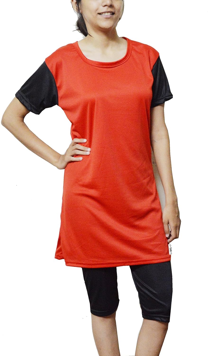 tab fashion swimwear for women(long)red