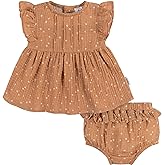 Gerber baby-girls 2 Piece Dress and Diaper Cover Set