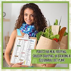 Sinload 12 Pcs Low Carb Food List Chart Posters Low