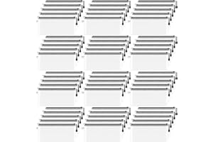 Smarpau 60pcs Mesh Zipper Pouch, 9.3" x 4.7" Pencil Pouch Bulk Small Zipper Pouch, Waterproof Pencil Case Zipper Bags for Organizing Travel, Office Supplies (Black)