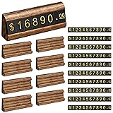 10 Sets Price Tag Cube, Price Display Stand, Number
