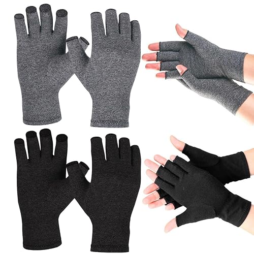 2 Pairs of Fingerless Gloves, Sports Training Gloves, Elastic Gloves, Wear-Resistant Gloves, Non-Slip Gloves