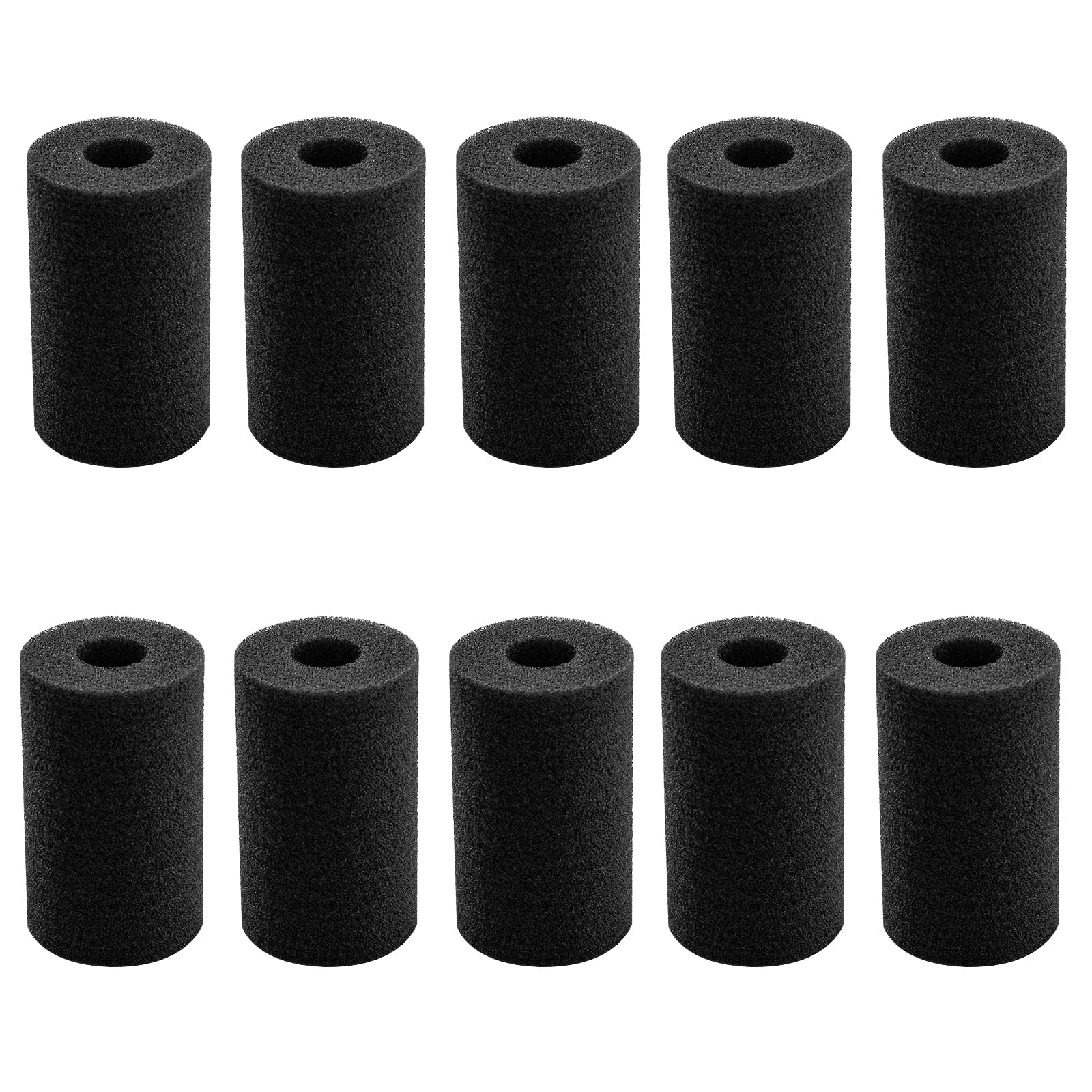 WUDQIJI Filter Guard Filter Protector Pack of 10 10 mm Sponges Filter Protection Fish Tank Pre-Filter Sponges Fish Tank Pre-Filter Intake Filter Sponge Cover Pre-Filter Sponge Roll for Aquarium