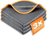 Airlab 3X Magic Glass Cleaning Cloth 400GSM 30x30cm Carbon Microfiber