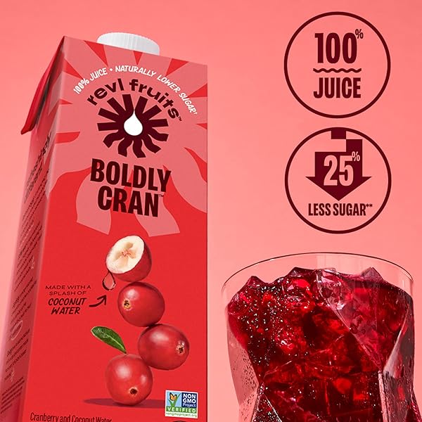 REVL FRUITS, BOLDLY CRAN JUICE, 32 FL OZ
