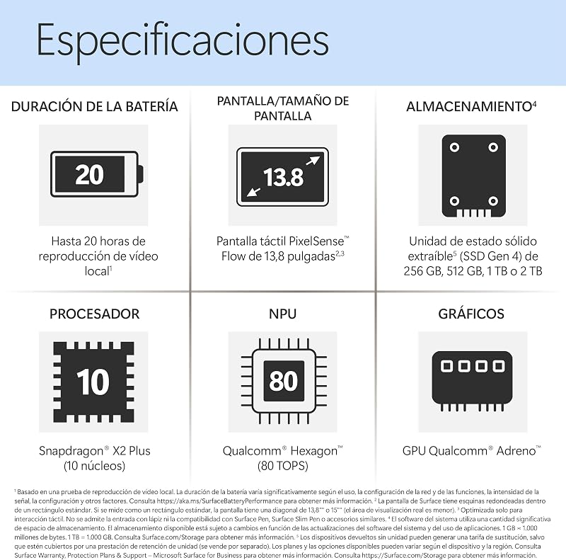 Surface Laptop, 13.8" | Snapdragon X2 Plus | 16GB RAM, 512GB SSD