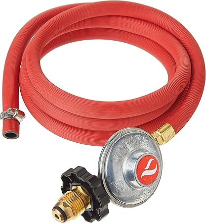 Amazon Com Gasone 2103 Gas One 6ft Propane Regulator Pol And Hose Clamp Style Kit For Lp Lpg Most Lp Lpg Gas Grill Heater And Fire Pit Table Works Best With Older U S