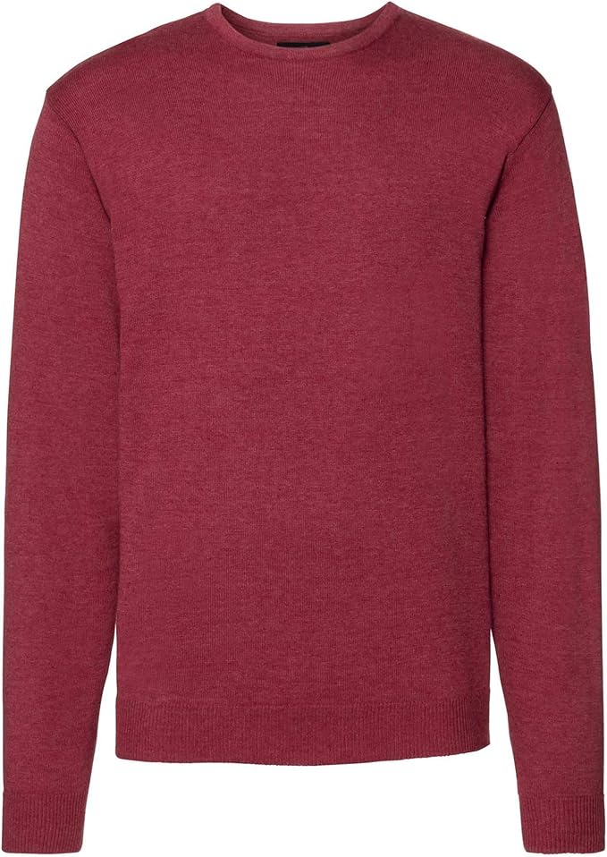 Download Russell Collection J717M Crew Neck Knitted Pullover Blank Plain: Amazon.co.uk: Clothing