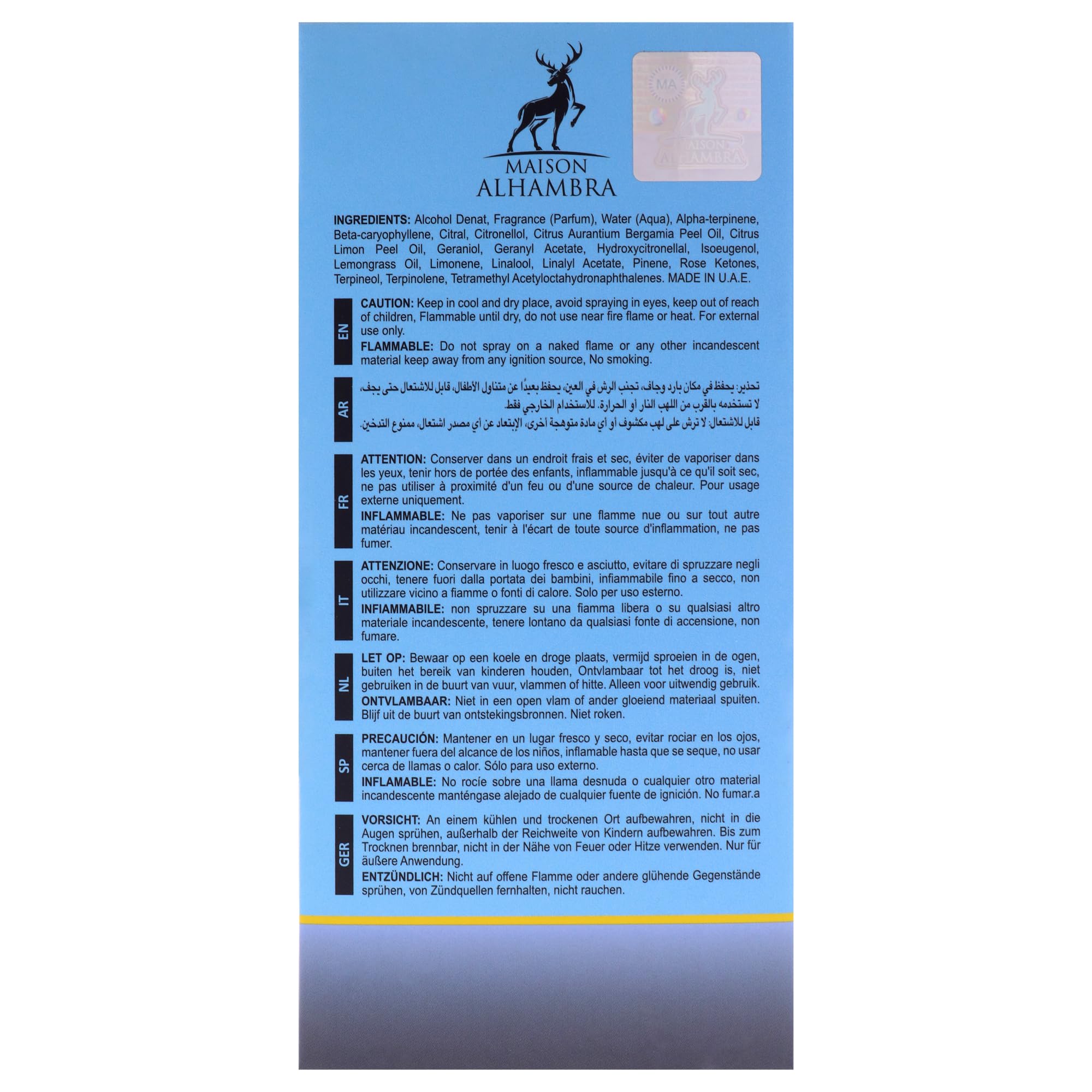 Maison Alhambra Jean Lowe Azure Eau de Parfum Spray Uni 100 ml 7