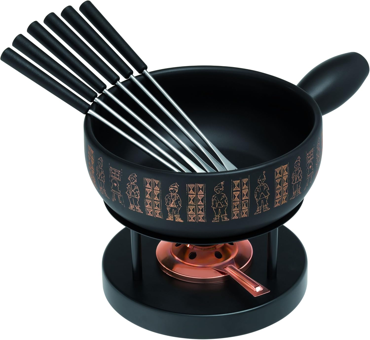 KUHN RIKON 32055 Engadin - Set di 9 Pezzi per fonduta di ...
