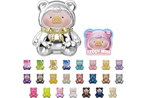 TOYZERO + Lulu The Piggy Blind Bags -Teddy Mini Blind Bags Mini Figurine Mystery Bags Toys Blind Boxes Cute Animal Figures Collectible Toys Home Desk Decoration, Holiday Birthday Gifts
