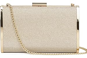 PEEPTOE EVENING Womens Glitter Evening Bag Bling Cocktail Party Sequin Handbag Prom Party Wedding Purse