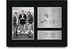 HWC Trading Top Gear Clarkson, May, Hammond Gifts Printed Signed Autograph Picture for TV Show Fans - US Letter Size