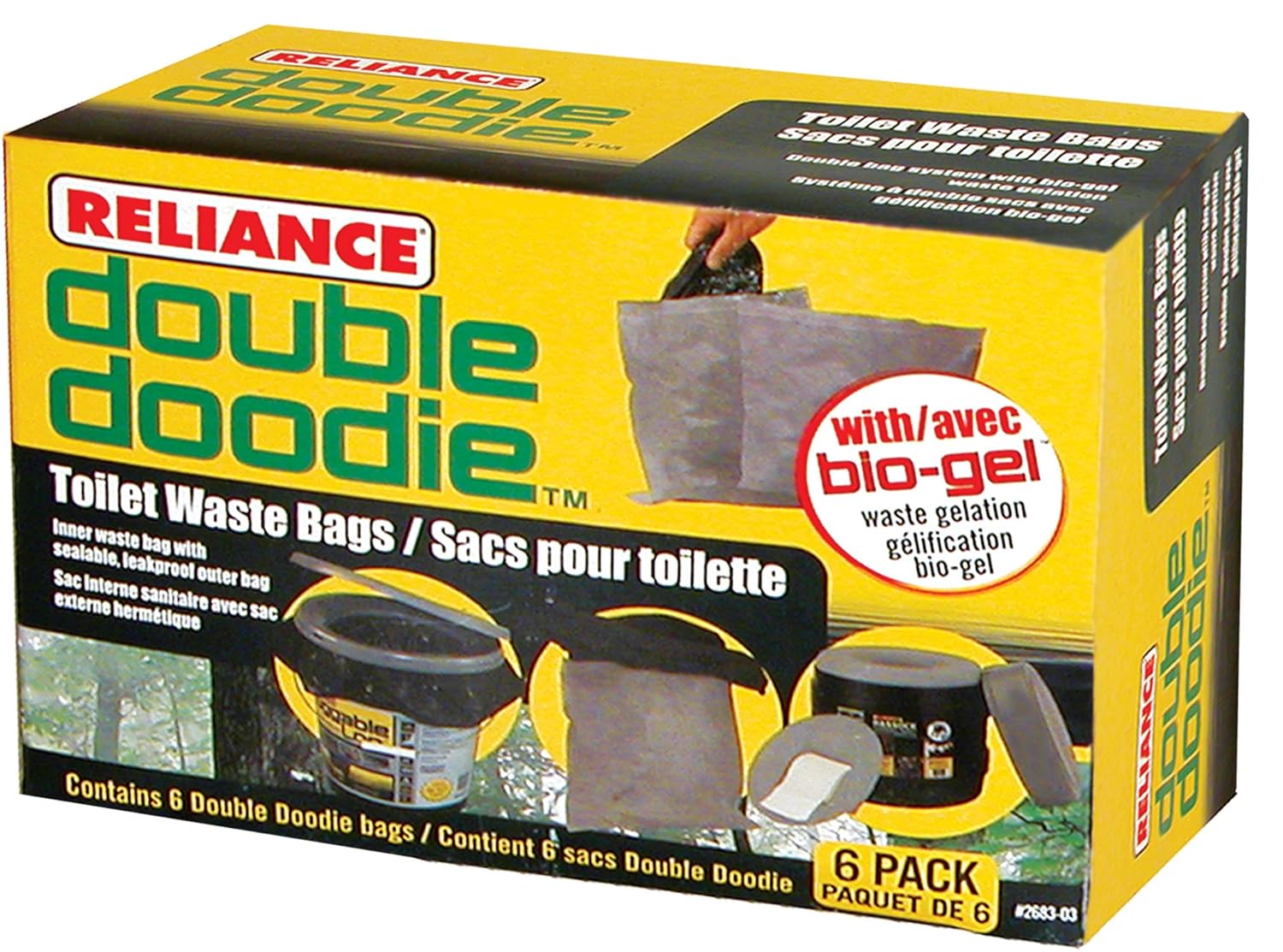 Reliance Products Double Doodie Toilet Waste Bags 6 Pack eBay