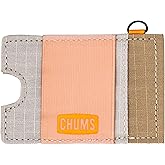 Chums Bandit Lo-Pro Minimalist Wallet - Compact RFID Wallet with Keyring & Elastic Strap for Cash (Clay)