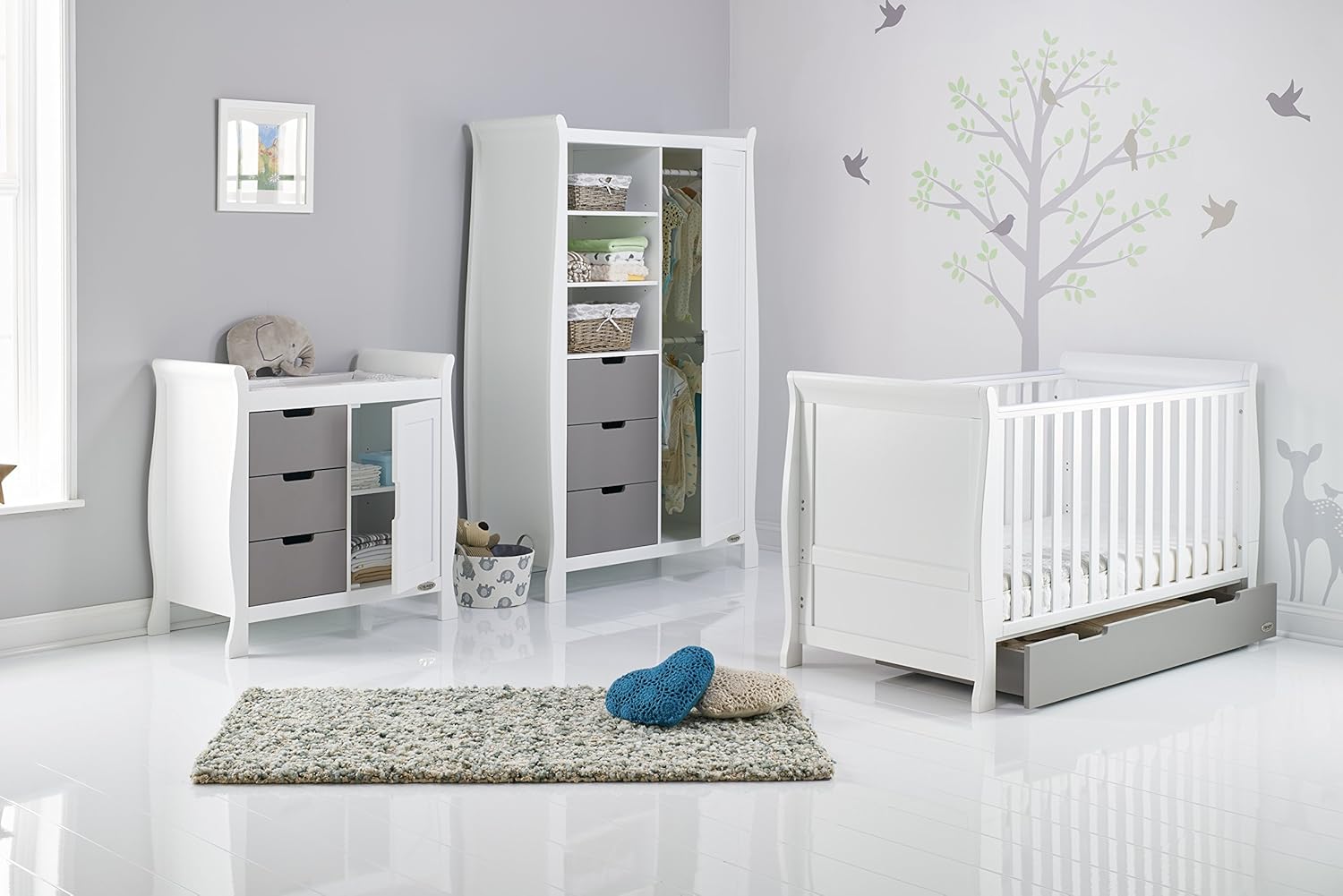 obaby stamford sleigh 3 piece room set