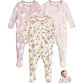 Unnivoll Baby Pajamas 100% Cotton Baby Sleepers for Newborn 0-3 3-6 6-9 Months 3Pcs Footie Pajamas Baby Boys Girls Clothes