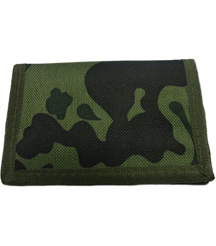 Monedero Juvenil Chico Pack Billeteras Camuflaje Mosquetones