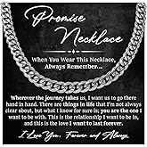 Promise Necklace For Men, Promise Chain For Boyfriend, Boyfriend Gift Ideas, Promise Chains For Men, Necklace For Him Gifts Husband, Meaningful Gifts For Boyfriend With Message Card