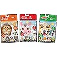 Melissa & Doug Make-a-Face Reusable Sticker Pad Animals 3-Pack (Safari, Farm, Pets) - Toddler Travel Toy Resuable Sticker Pads For Kids Ages 3+