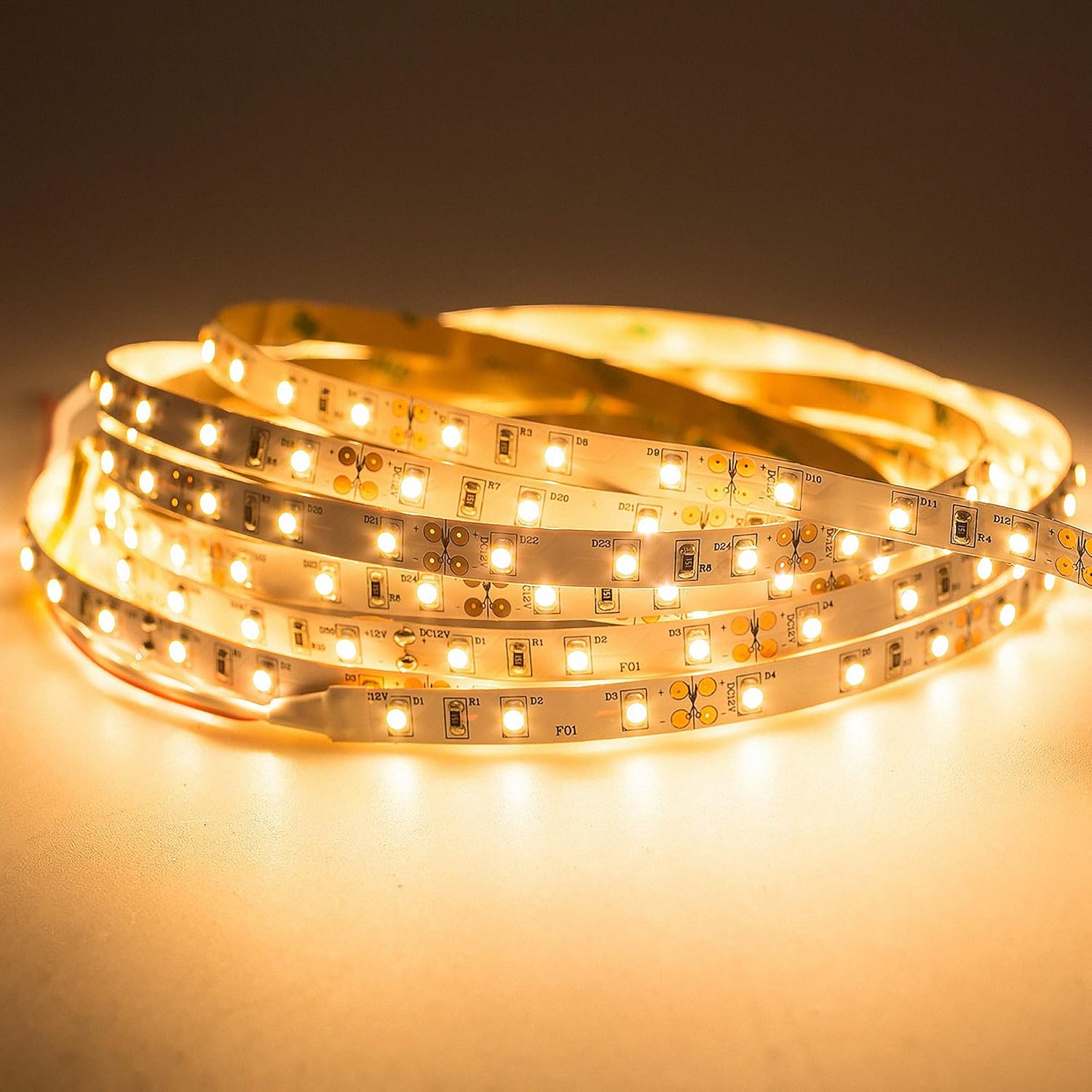 Mextronic LED 3528 Strip Warm White (2700K) 24W 500CM 24V IP20, 5 meters
