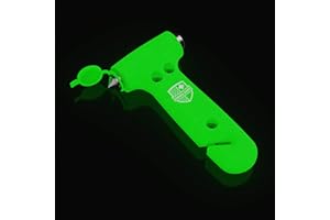 Swiss Safe Durable 5-1 Car Window Breaker Tool, Seatbelt Cutter - Glow, 1 Pack Glass Emergency Escape Hammer - Truck, Car Safety Essentials & Accessories - Auto Gift for Experienced & New Drivers