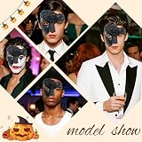 Oidea Men's Masquerade Mask Half Face Greek Roman Warrior Vintage Phantom view 6