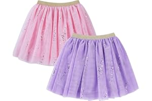 DANI CHINS DaniChins Girls' Layered Tutu Tulle Birthday Party Dance Skirts