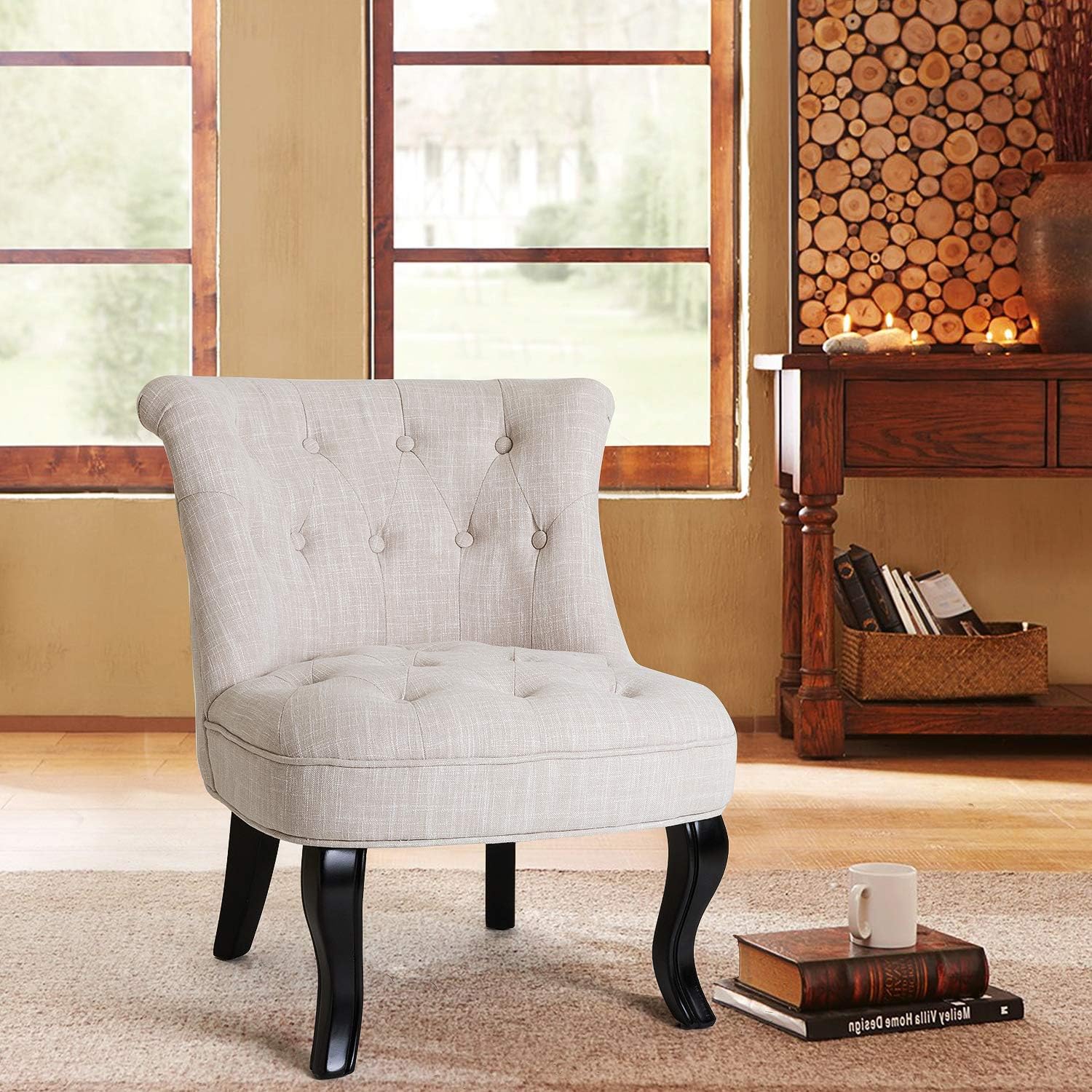 Best tufted accent chair beige