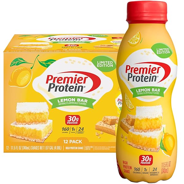 PREMIER PROTEIN SHAKE, LIMITED EDITION, LEMON BAR, 30G...